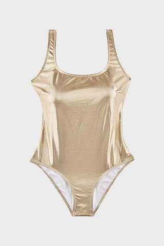 Slipstop Zelma Gold Uv Korumalı Parlak Mayo Bayan Mayo Sm2644000011 Altın