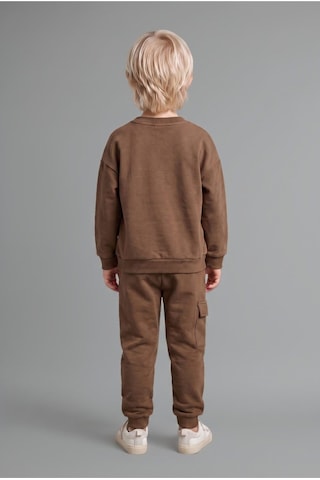 Defacto Erkek Bebek 2li Takım Baskılı Sweatshirt Eşofman Altı G5132a525wnbn589 Kahve-bn589