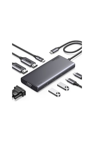 Ugreen 35588 8'i 1 Arada Usb 3.0 100w Pd Port Çoklayıcı Hub, 35588