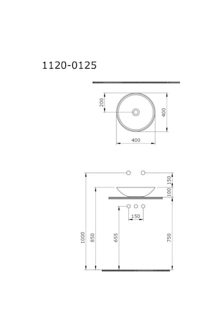 Bocchi Venezia Çanak Lavabo Gümüş - 1120-401-0125 Gümüş