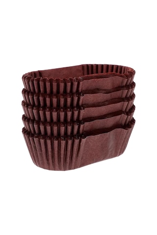Trend Hediye Sepeti Takribi 200 Adet Büyük Boy Kahverengi Ekler Kağıdı 8.5x4 Cm, Baklava Sunumluk, M Sku: Smg8690010568403 Ahşap
