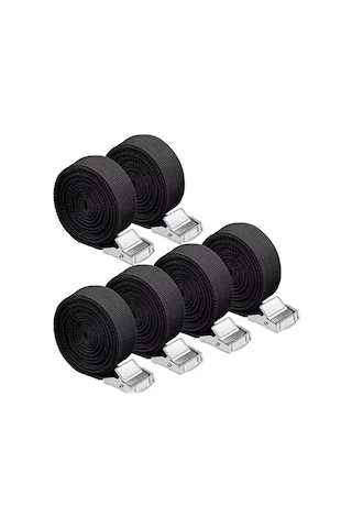 Lemestar 6 Adet Sağlam Kriko Bağlama Kayışı - 2.5m Uzunluk, 150kg Taşıma Kapasiteli, Çatı Raftı Ve Yük Sabitleme İçin