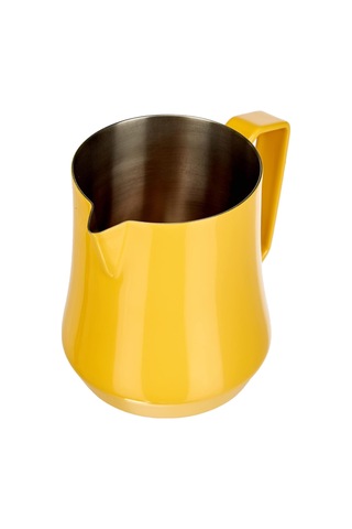 Lexroo 8007986042507 4250 Sütlük Tulip Kaplanmış Paslanmaz Çelik 500 Ml, Sarı, 12, 5 X 7 X 10, 5 Cm