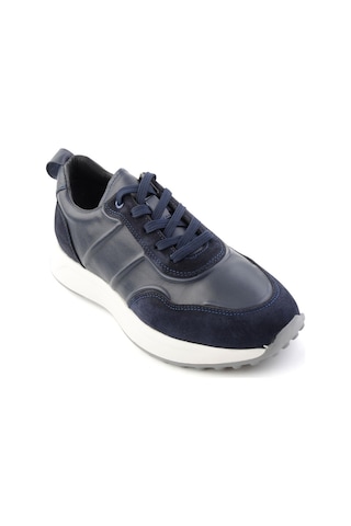Bambi Lacivert Napa Hakiki Deri Erkek Sneaker E01774057943
