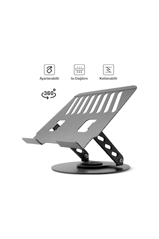Xr99 Yüksek Kalite Metal Ayarlı Laptop Apple Uyumlu Macbook Uyumlu Notebook Tablet Tutucu Altlık Stand