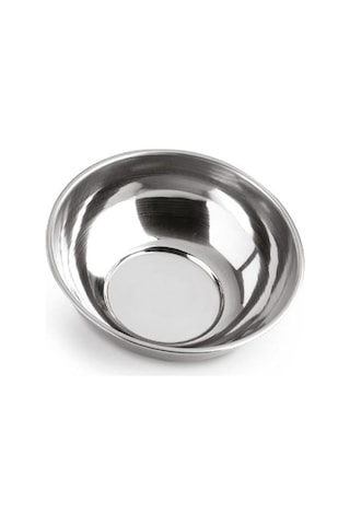 6 Adet 430 Kalite Paslanmaz Çelik Tas Çorba & Yoğurt Kabı 14,5x4,8 Cm No2 Gümüş