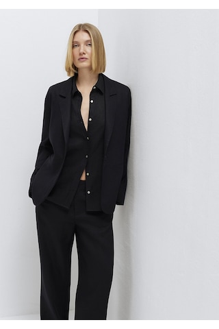 Mavi - Siyah Keten Blazer 1110850-900