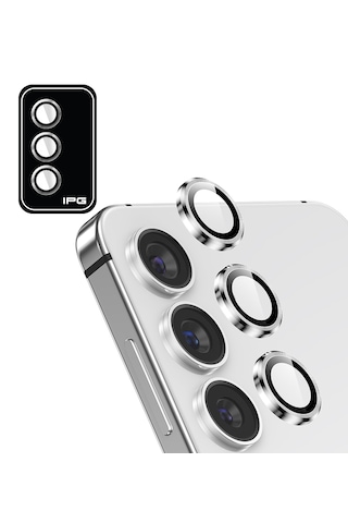 Galaxy Uyumlu S25 /s24 Plus Ipg Kamera Lens Koruyucu Alüminyum - Gümüş