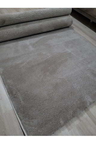 Arbese Kesme Yolluk Kaymaz Taban Yumuşak Peluş Halı Koyu Vizon Kyvznpls