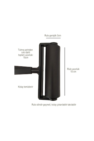 Kauçuk Silindir Baskı Rulosu Siyah 10cm, Baskı Silindiri, Kauçuk Rulo, Baskı, Duvar Kağıdı