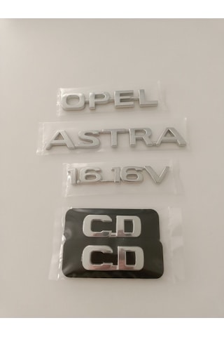 Opel Astra 1.6 16v Yazı Cd Kapı Yazısı Astra G Yazı 4lü Set Krom Nikelaj Kaplama Opel Astra 1.6 16v Yazı Cd Kapı Yazısı Astra G Yazı 4lü Set Krom Nikelaj Kaplama