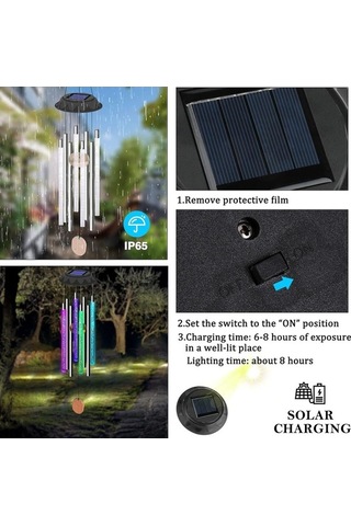 Opulentliving Güneş Enerjili Su Geçirmez Akrilik Baloncuk Fener, 6-8 Saat Işık, Dış Mekan Beyaz Sarkıt Lambası Beyaz