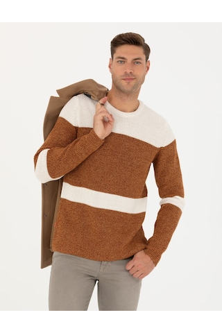 Pierre Cardin Erkek Bej Triko Kazak 50278098-vr011 Bej
