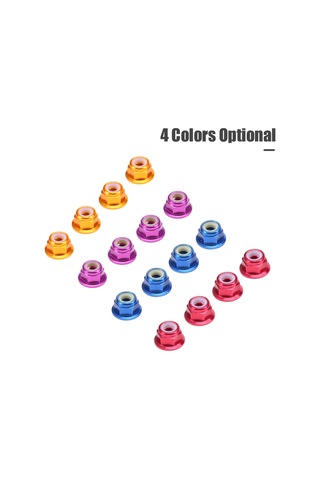 Xindoker 伟力104001 Uygun Alüminyum Somun, Mor Renk, 4 Adet Paket