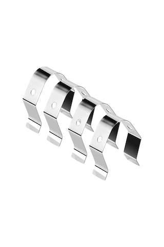 Gajeena 4 Adet Tek Delikli 304 Paslanmaz Çelik Izgara Prob Tutucu, Ev Ofisi Mutfak Bbq Yemek Sıcaklık Ölçer İçin Sabitleme Klipsi Çok Renkli