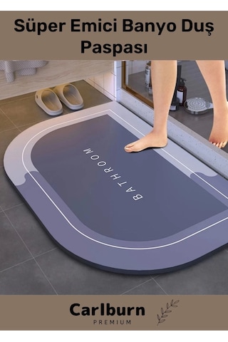 Özel Üretim Nano Teknoloji Kaymaz Kauçuk Hızlı Kuruma Nappa Deri Süper Emici Banyo Duş Paspası Çok Renkli