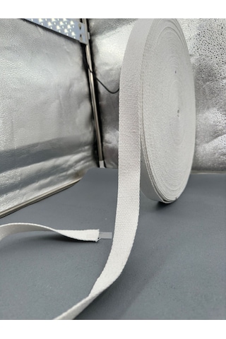 Paşateks 3 Cm Pamuk Kolon Şerit-5 Metre-beyaz