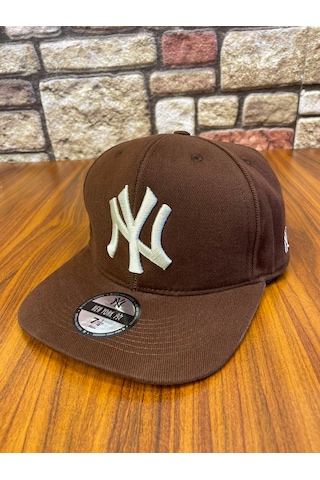 Hamze Ny New York Nakış Hip-hop Snapback Rapper Basket Beyzbol Şapka Cap Kahverengi