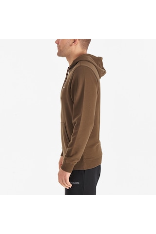 Columbia Csc Basic Sm Logo Erkek Kapüşonlu Sweatshirt-6068 Zeytin Yeşili