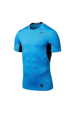 Nike Pro Hypercool Fitted Mavi - Nike Mavi Tişört Body