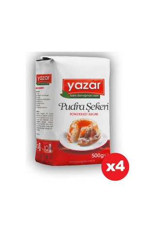 Yazar Pudra Şekeri 4 x 500 G
