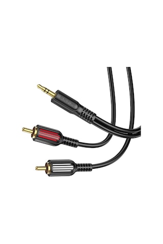 Kablo Aux Audio 3.5mm To Çift Rca Aux Standart Ses Kablosu 3.5mm Kulakık Çıkışlı Tablet Bilgisayar Telefon Ve Mp3