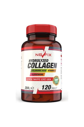 Nevfix Hidrolize Collagen Glutatyon 120 Tablet Hyaluronic Acid