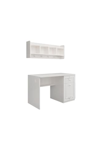 Romantic Ders Çalışma Masası %100mdf 1. Beyaz