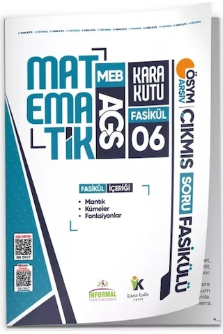 2026 Meb Ags Matematik Kara Kutu 6.fasikül Ösym Çıkmış Soru Mantık-kümeler-fonksiyonlar Modüler Set