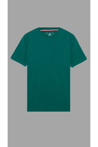 Shooter Sportwear Shooter Erkek Basic Tişört Pamuklu Regular Fit Bisiklet Yaka Günlük Düz T-shirt Yeşil