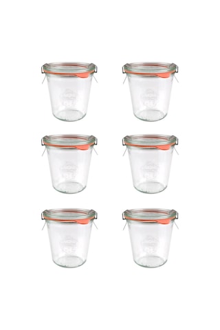 Weck Kavanoz Cam Saklama Kabı 290 ML Bardak Tip 6'lı Paket