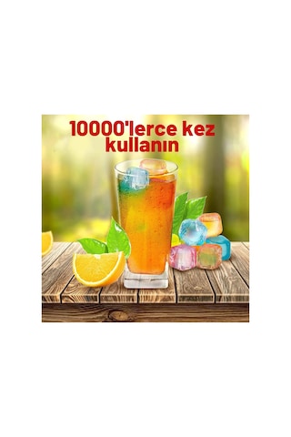 Renkli Ve Serinletici Buz Küpleri Seti 20 Adet Sürekli Kullanım Buz Küpü - 881855191
