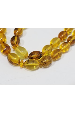 Doğal Kaya Damla Kehribar Tesbih 33lük 26,10 Gram K005