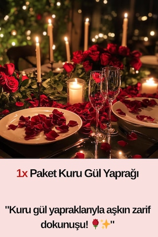 Seni Seviyorum Yazılı Balon 10 Kalpli Mum Kuru Gül Helyum Uyumlu Yıl Dönümü Kırmızı