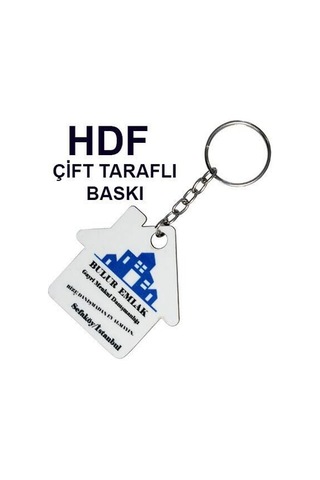 Hdf Çift Taraflı Anahtarlık - Ev