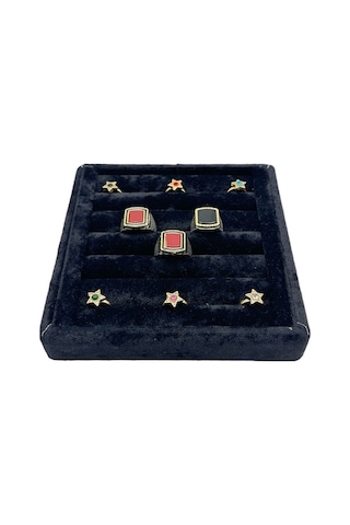 Yüzük Küpe Koldüğmesi Takı Standı Siyah 15 X 15 Cm