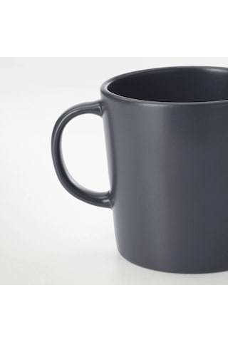 Ikea Dınera Seramik Kupa 9 Cm 300 Ml Koyu Gri 1 Parça