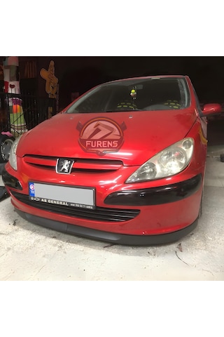Peugeot 307 2001-2008 Uyumlu H Lip Esnek Ön Lip 2 Parça Karlık Ön Ek Tampon Altı Dill