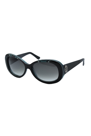Cartier Emerald Gren Cat Eye Zümrüt Yeşil Siyah Gri Kedi Gözü Kadın Güneş Gözlüğü T8200938 Siyah - Yeşil