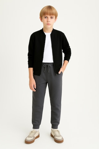Erkek Çocuk Basic Jogger Paça Okul Eşofman Altı Ak-2350 Füme