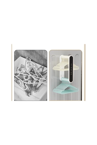 Yystore YB640 Duvara Monte Askı Depolama Organizatörü Krem