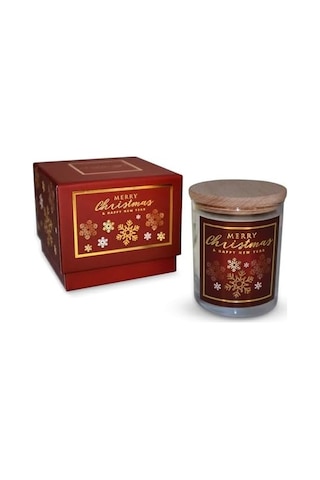 Charm Lab Candle Yılbaşı Hediyesi, Kar Tanesi, Ahşap Ve Baharatlı Sandal Kokulu, Doğal Bio Balmum, 135 G Kokulu Mum, 40 Saat Yanma Süresi, Lüks Kutulu, Kadın Ve Erkek İçin Şık Yılbaşı Hediyesi 50 x 22