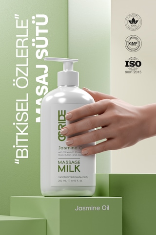 Doğal Yasemin Yağı Masaj Sütü 250 Ml Canlandırıcı Ve Nemlendirici Bakım, Masaj Yağı Kremi