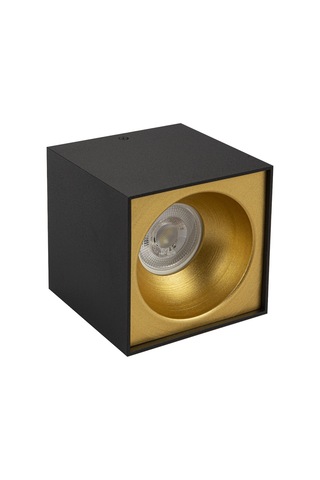 Spot Lamba Led 7W Kare Siyah-Gold Duvar Aydınlatma Armatür