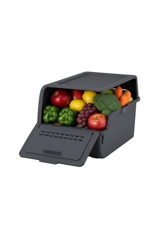 Technow Motek Mt-40 S-box 8 Litre Çok Amaçlı Organizer Düzenleyici Antrasit 1 Adet Gri