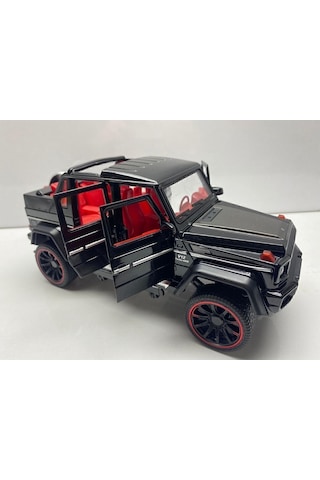 Mercedes G Jip Diecast Büyük Metal Model Araba 1:22 Sesli Işıklı Kaput Bagaj Kapılar Açılabilen Jip Diğer