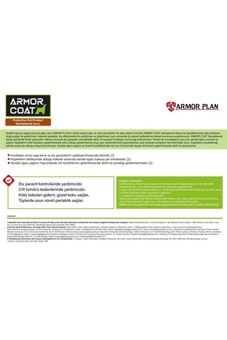 Armor Coat Köpek Bakım Spreyi Sandal Ağacı Kokulu 200 ML