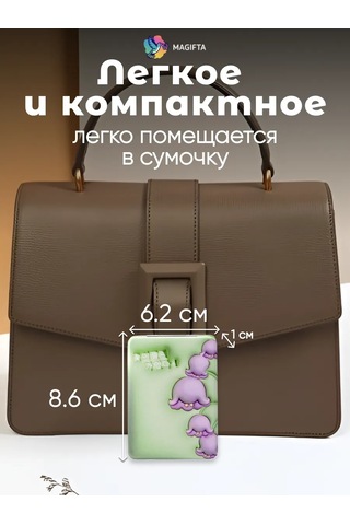 Magifta Çanta İçin Büyütücü Özellikli Katlanabilir Cep Aynası 254868463 Yeşil