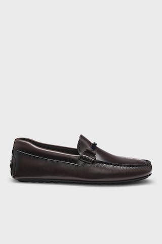 Boss Deri Aksesuar Detaylı Loafer Ayakkabı Erkek Ayakkabı 50548100 205 Kahve