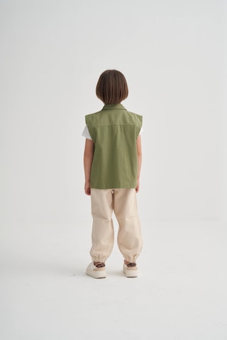 Cigit Gabardin Yelek 2-7 Yaş Olive Olive